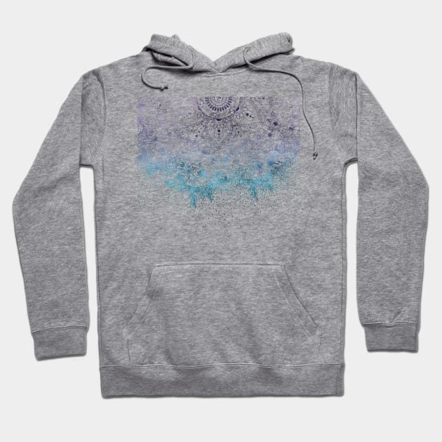 Elegant floral mandala and confetti image Hoodie by InovArtS